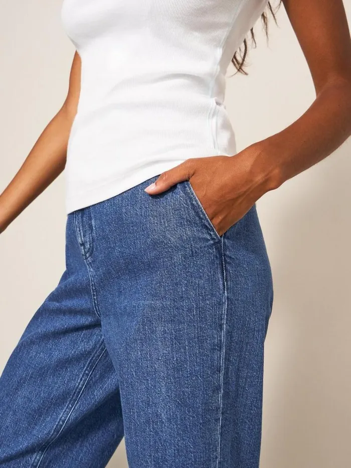 White Stuff JEANS Sadie Wide Leg Jean Dk Denim 8211 Women