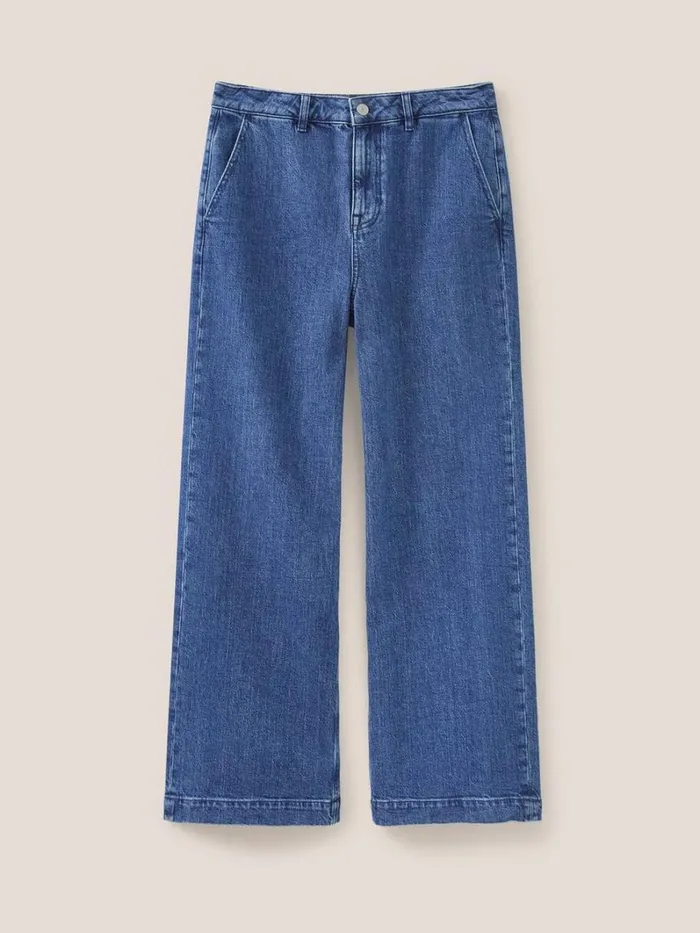 White Stuff JEANS Sadie Wide Leg Jean Dk Denim 8211 Women