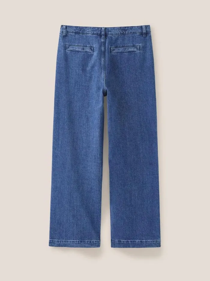 White Stuff JEANS Sadie Wide Leg Jean Dk Denim 8211 Women
