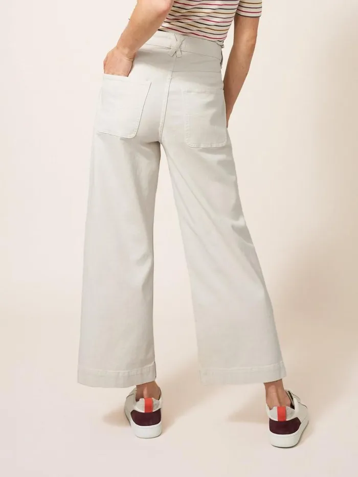 White Stuff JEANS Tia Wide Leg Cropped Jean Light Natural 8211 Women White Stuff JEANS Tia Wide Leg Cropped Jean Light Natural 8211 Women