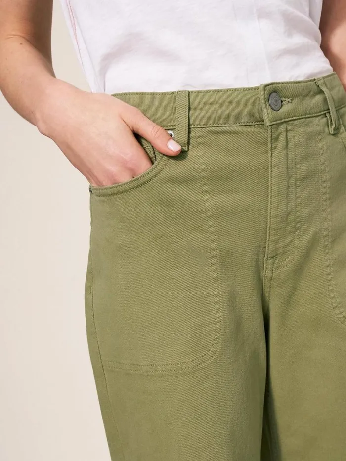 White Stuff JEANS Tia Wide Leg Cropped Jean Mid Green 8211 Women White Stuff JEANS Tia Wide Leg Cropped Jean Mid Green 8211 Women