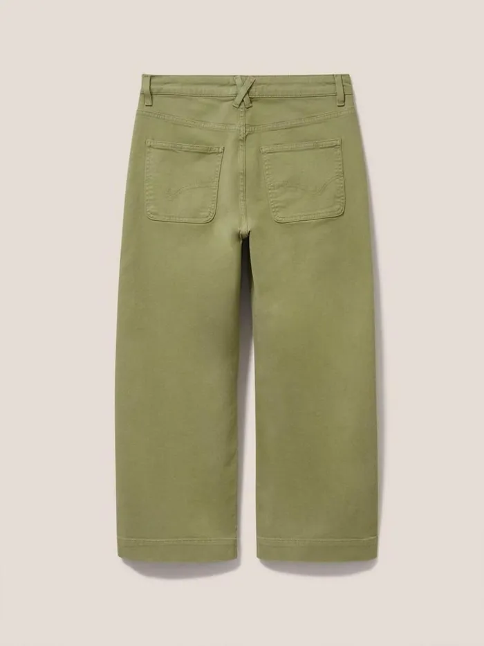 White Stuff JEANS Tia Wide Leg Cropped Jean Mid Green 8211 Women White Stuff JEANS Tia Wide Leg Cropped Jean Mid Green 8211 Women
