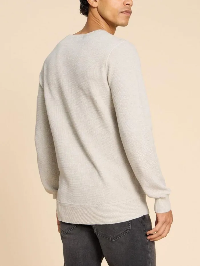 White Stuff KNITWEAR Attadale Crew Neck Jumper Light Grey 8211 Men White Stuff KNITWEAR Attadale Crew Neck Jumper Light Grey 8211 Men