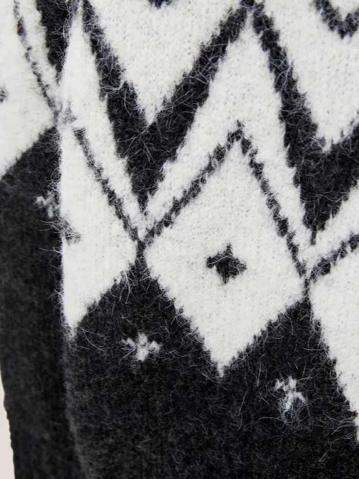 White Stuff KNITWEAR BLACK FAIRISLE JUMPER Black Multi 8211 Women White Stuff KNITWEAR BLACK FAIRISLE JUMPER Black Multi 8211 Women