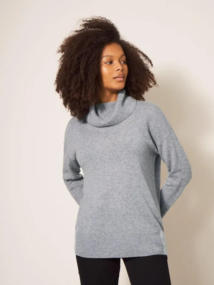 White Stuff KNITWEAR CALLIE CASHMERE JUMPER Mid Grey 8211 Women White Stuff KNITWEAR CALLIE CASHMERE JUMPER Mid Grey 8211 Women