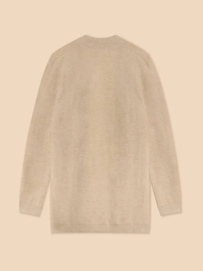 White Stuff KNITWEAR CARLA LONGLINE CARDIGAN Light Natural 8211 Women White Stuff KNITWEAR CARLA LONGLINE CARDIGAN Light Natural 8211 Women