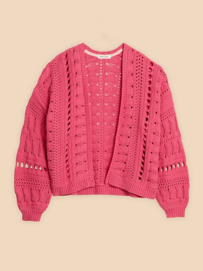 White Stuff KNITWEAR CASEY CARDI Bright Pink 8211 Women White Stuff KNITWEAR CASEY CARDI Bright Pink 8211 Women