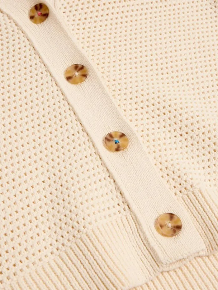 White Stuff KNITWEAR CHATERLY CROCHET COLLAR CARDI Natural White 8211 Women White Stuff KNITWEAR CHATERLY CROCHET COLLAR CARDI Natural White 8211 Women