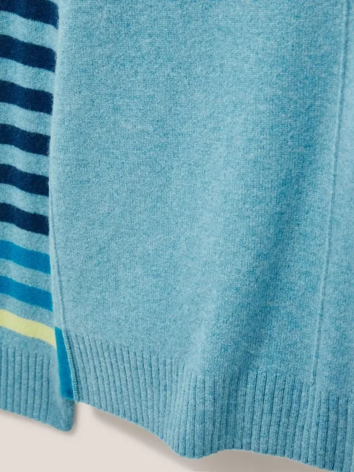 White Stuff KNITWEAR CLARA CASHMERE JUMPER Blue Multi 8211 Women White Stuff KNITWEAR CLARA CASHMERE JUMPER Blue Multi 8211 Women