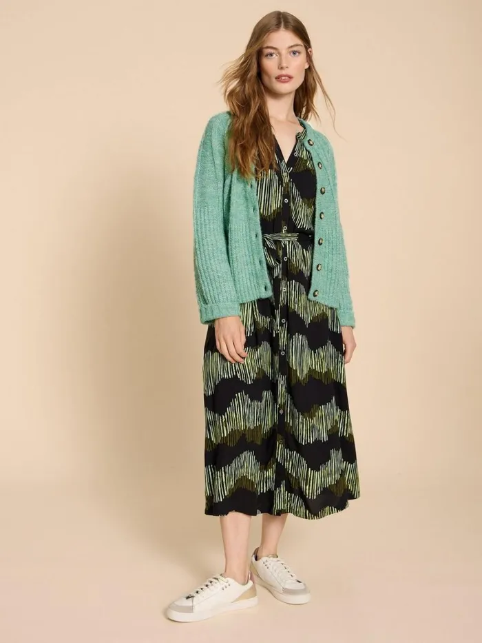 White Stuff KNITWEAR CLOVER CARDIGAN Mid Green 8211 Women White Stuff KNITWEAR CLOVER CARDIGAN Mid Green 8211 Women