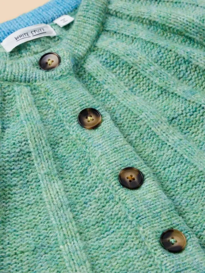 White Stuff KNITWEAR CLOVER CARDIGAN Mid Green 8211 Women White Stuff KNITWEAR CLOVER CARDIGAN Mid Green 8211 Women