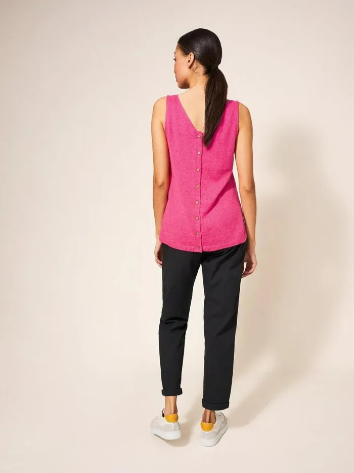 White Stuff KNITWEAR DAISY KNITTED VEST Bright Pink 8211 Women White Stuff KNITWEAR DAISY KNITTED VEST Bright Pink 8211 Women
