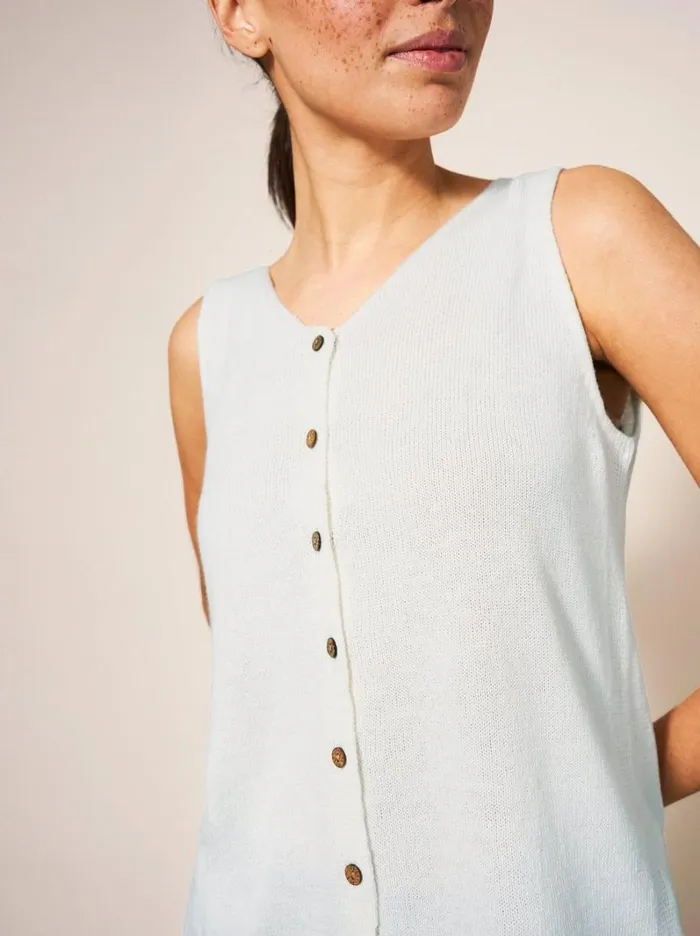White Stuff KNITWEAR DAISY KNITTED VEST Light Natural 8211 Women White Stuff KNITWEAR DAISY KNITTED VEST Light Natural 8211 Women