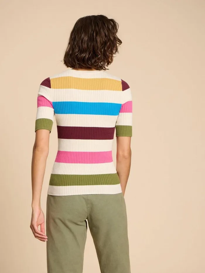 White Stuff KNITWEAR IVY RIB JUMPER Ivory Multi 8211 Women White Stuff KNITWEAR IVY RIB JUMPER Ivory Multi 8211 Women