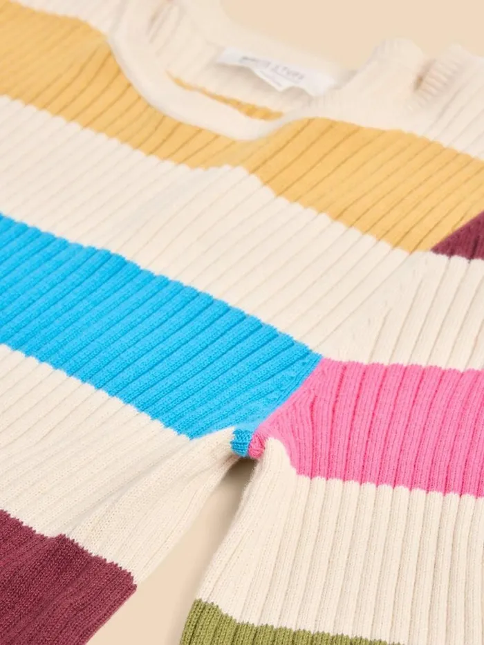 White Stuff KNITWEAR IVY RIB JUMPER Ivory Multi 8211 Women White Stuff KNITWEAR IVY RIB JUMPER Ivory Multi 8211 Women