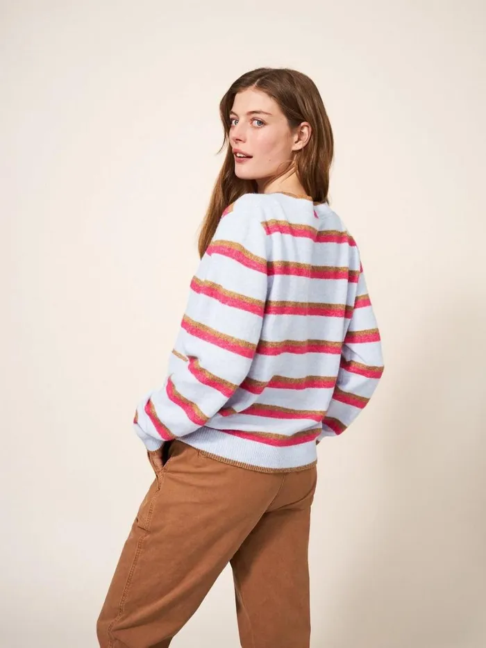 White Stuff KNITWEAR JAMIE CARDI Blue Multi 8211 Women White Stuff KNITWEAR JAMIE CARDI Blue Multi 8211 Women