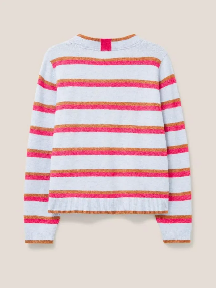 White Stuff KNITWEAR JAMIE CARDI Blue Multi 8211 Women White Stuff KNITWEAR JAMIE CARDI Blue Multi 8211 Women