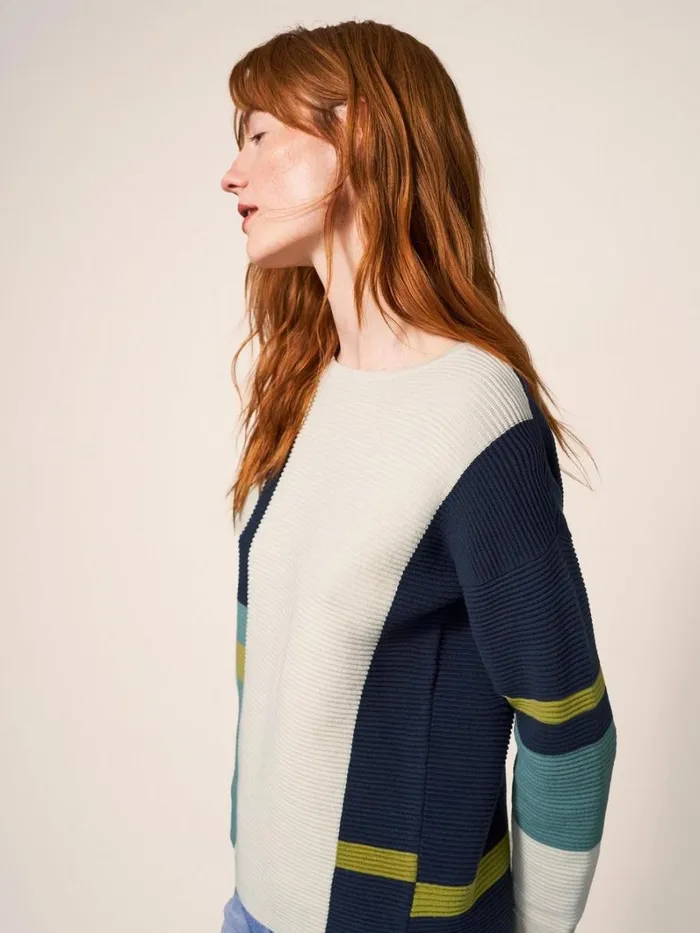 White Stuff KNITWEAR JANA JUMPER Teal Multi 8211 Women White Stuff KNITWEAR JANA JUMPER Teal Multi 8211 Women