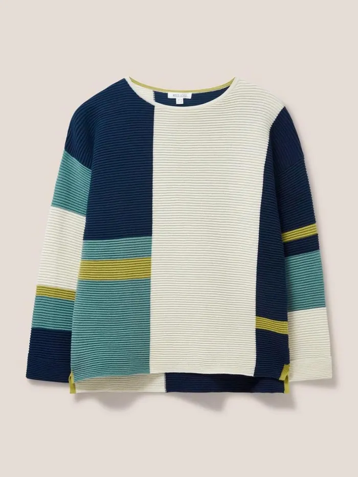 White Stuff KNITWEAR JANA JUMPER Teal Multi 8211 Women White Stuff KNITWEAR JANA JUMPER Teal Multi 8211 Women