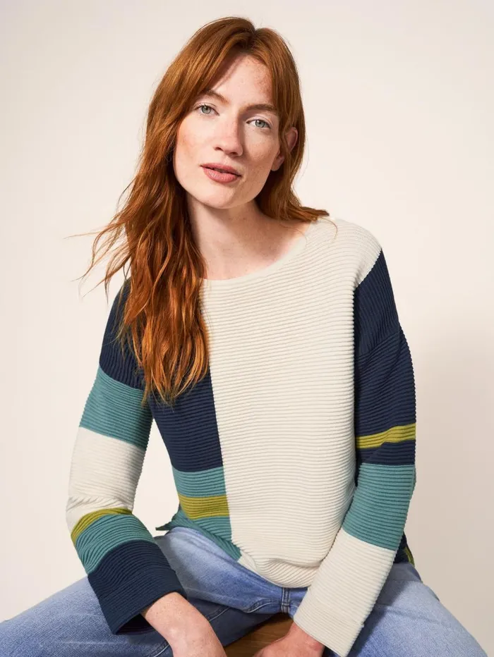White Stuff KNITWEAR JANA JUMPER Teal Multi 8211 Women White Stuff KNITWEAR JANA JUMPER Teal Multi 8211 Women