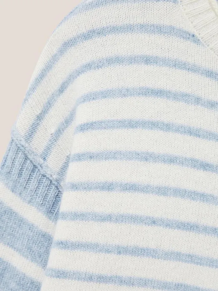 White Stuff KNITWEAR JEJU STRIPE JUMPER Blue Multi 8211 Women