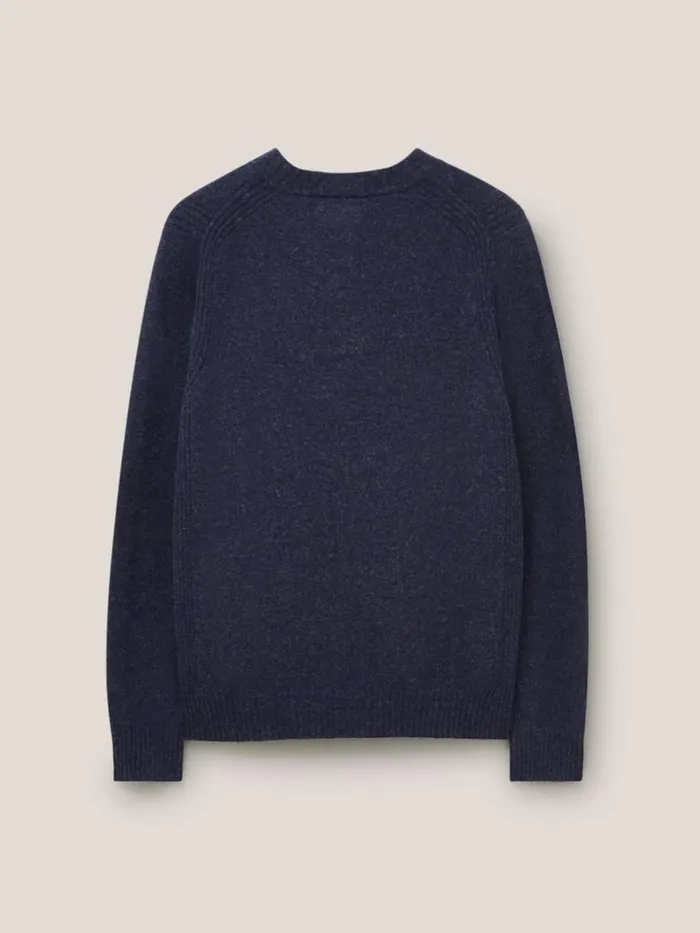 White Stuff KNITWEAR Lambswool Henley Dark Navy 8211 Men White Stuff KNITWEAR Lambswool Henley Dark Navy 8211 Men