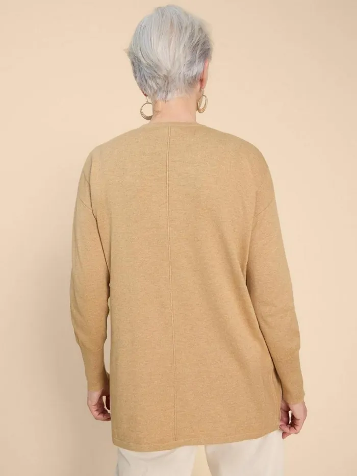 White Stuff KNITWEAR LEAH LONGLINE CARDI Light Natural 8211 Women White Stuff KNITWEAR LEAH LONGLINE CARDI Light Natural 8211 Women