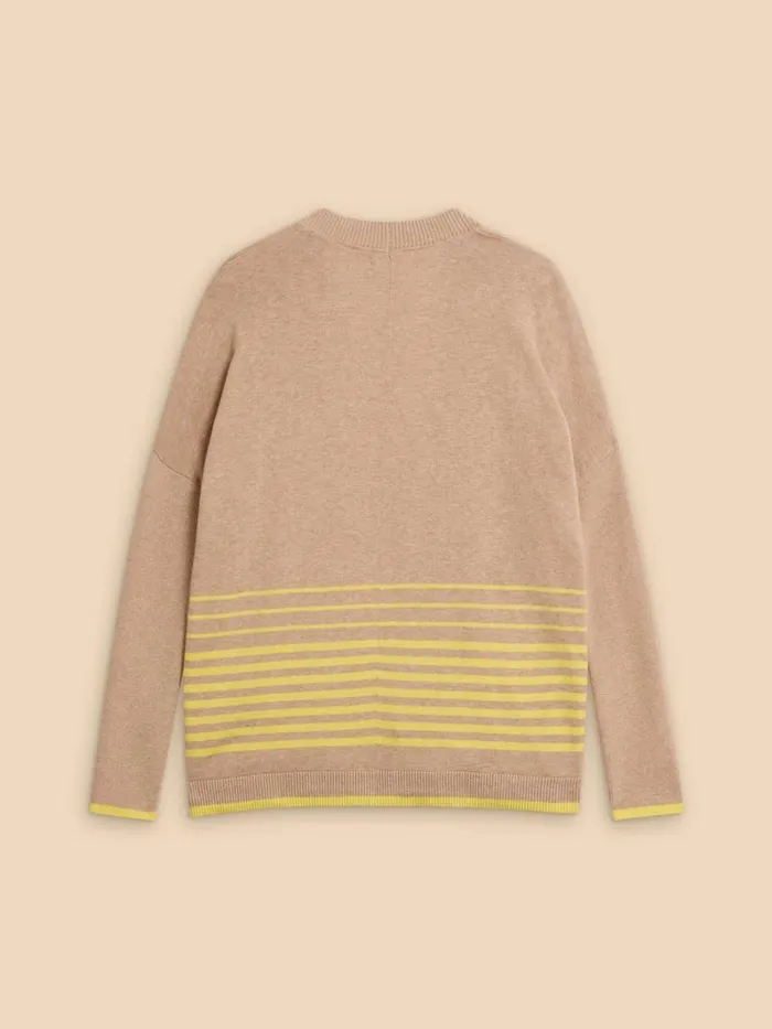 White Stuff KNITWEAR LILY LONGLINE CARDI Natural Multi 8211 Women White Stuff KNITWEAR LILY LONGLINE CARDI Natural Multi 8211 Women