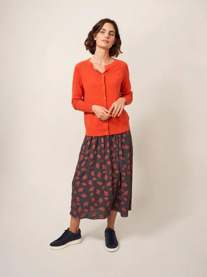 White Stuff KNITWEAR LULU CARDI Bright Orange 8211 Women