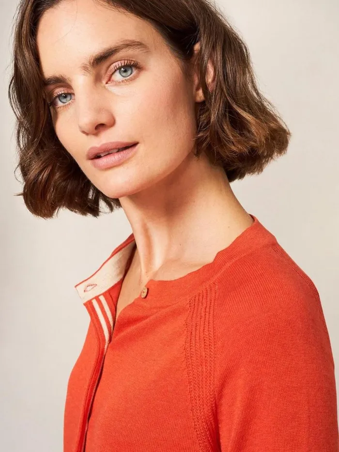 White Stuff KNITWEAR LULU CARDI Bright Orange 8211 Women White Stuff KNITWEAR LULU CARDI Bright Orange 8211 Women