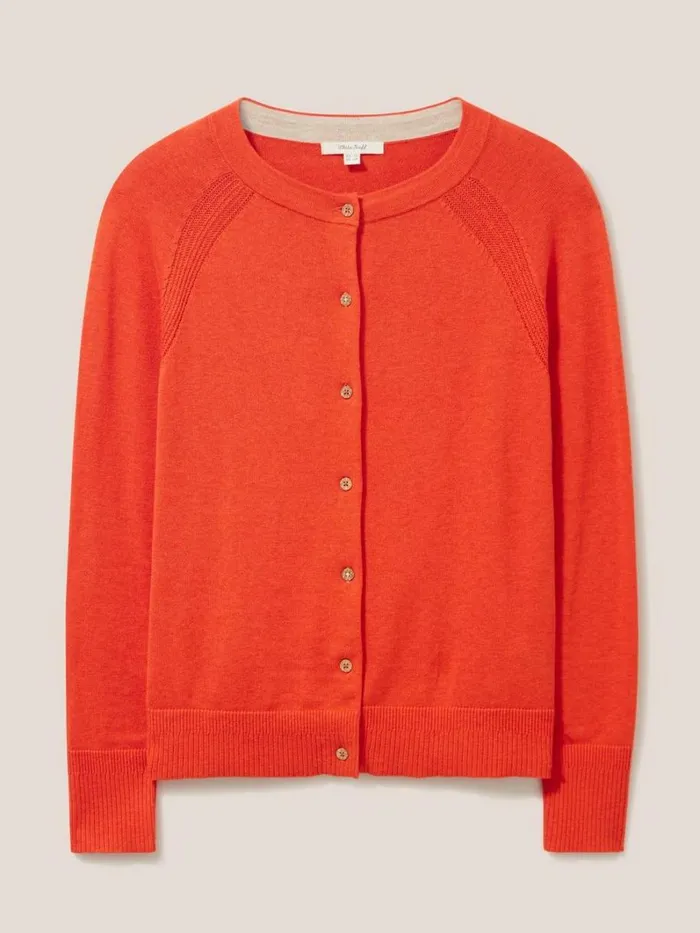 White Stuff KNITWEAR LULU CARDI Bright Orange 8211 Women White Stuff KNITWEAR LULU CARDI Bright Orange 8211 Women