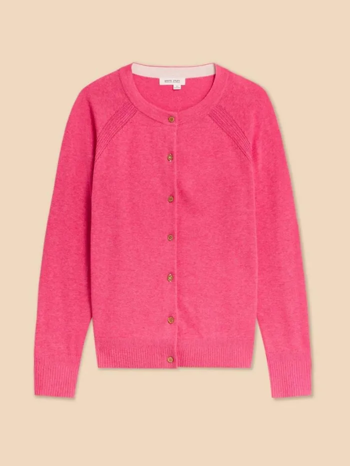 White Stuff KNITWEAR LULU KNIT CARDI Mid Pink 8211 Women White Stuff KNITWEAR LULU KNIT CARDI Mid Pink 8211 Women