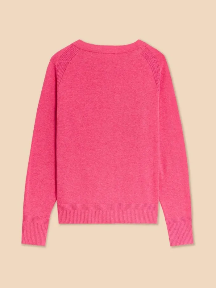White Stuff KNITWEAR LULU KNIT CARDI Mid Pink 8211 Women White Stuff KNITWEAR LULU KNIT CARDI Mid Pink 8211 Women