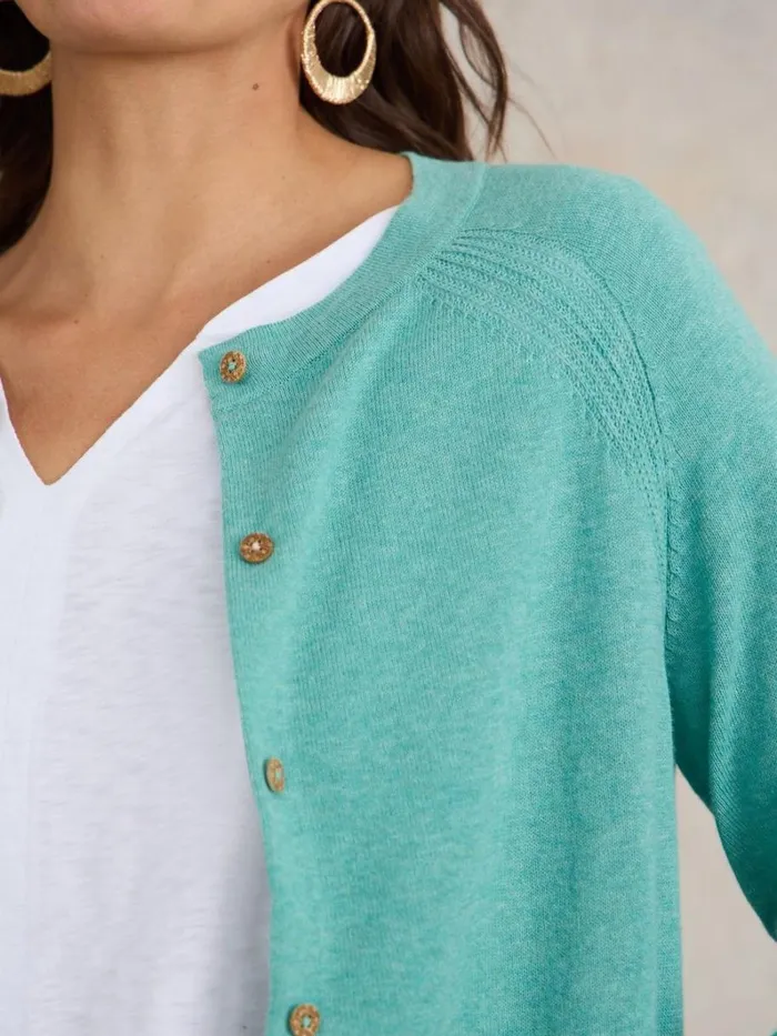 White Stuff KNITWEAR LULU KNIT CARDI Mid Teal 8211 Women White Stuff KNITWEAR LULU KNIT CARDI Mid Teal 8211 Women