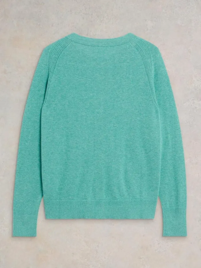 White Stuff KNITWEAR LULU KNIT CARDI Mid Teal 8211 Women White Stuff KNITWEAR LULU KNIT CARDI Mid Teal 8211 Women