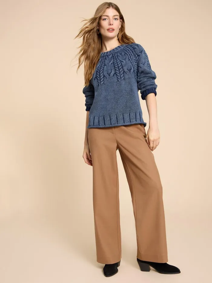 White Stuff KNITWEAR MIA CABLE JUMPER Indigo Blue 8211 Women White Stuff KNITWEAR MIA CABLE JUMPER Indigo Blue 8211 Women