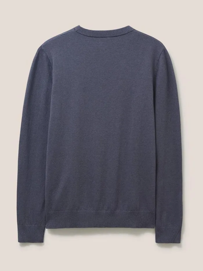 White Stuff KNITWEAR Newport Crew Knit Charcoal Grey 8211 Men White Stuff KNITWEAR Newport Crew Knit Charcoal Grey 8211 Men