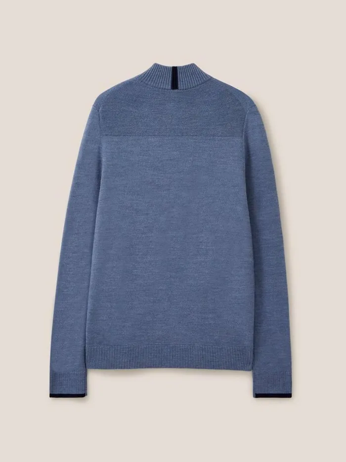 White Stuff KNITWEAR Newport Merino Jumper Chambray Blue 8211 Men White Stuff KNITWEAR Newport Merino Jumper Chambray Blue 8211 Men