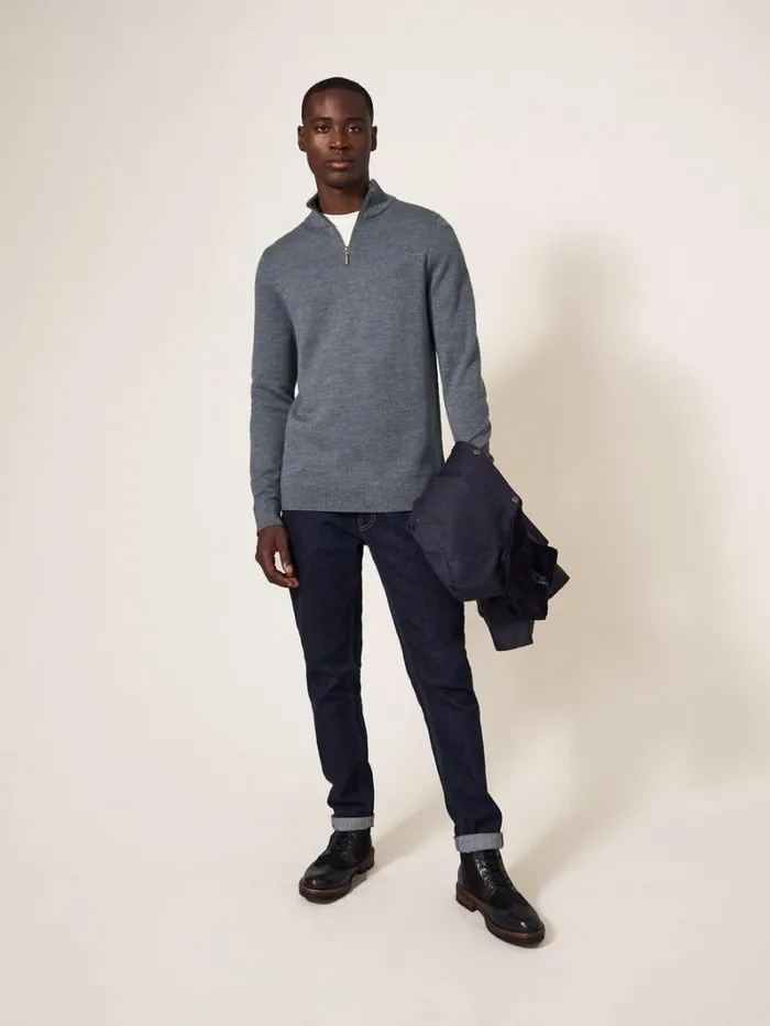 White Stuff KNITWEAR Newport Merino Jumper Charcoal Grey 8211 Men White Stuff KNITWEAR Newport Merino Jumper Charcoal Grey 8211 Men