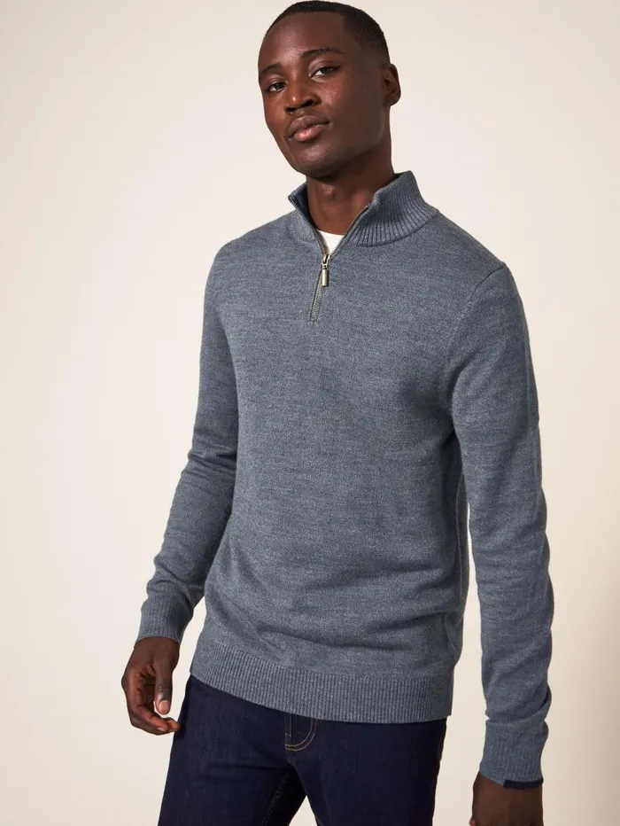 White Stuff KNITWEAR Newport Merino Jumper Charcoal Grey 8211 Men White Stuff KNITWEAR Newport Merino Jumper Charcoal Grey 8211 Men