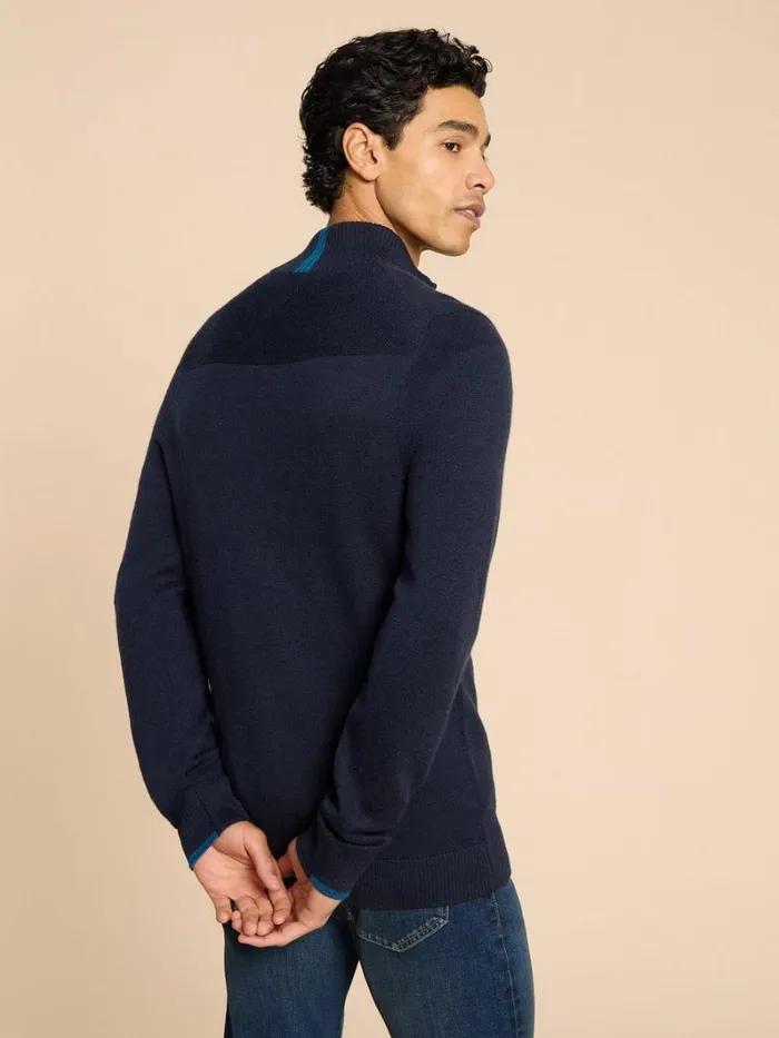 White Stuff KNITWEAR Newport Merino Jumper Dark Navy 8211 Men White Stuff KNITWEAR Newport Merino Jumper Dark Navy 8211 Men