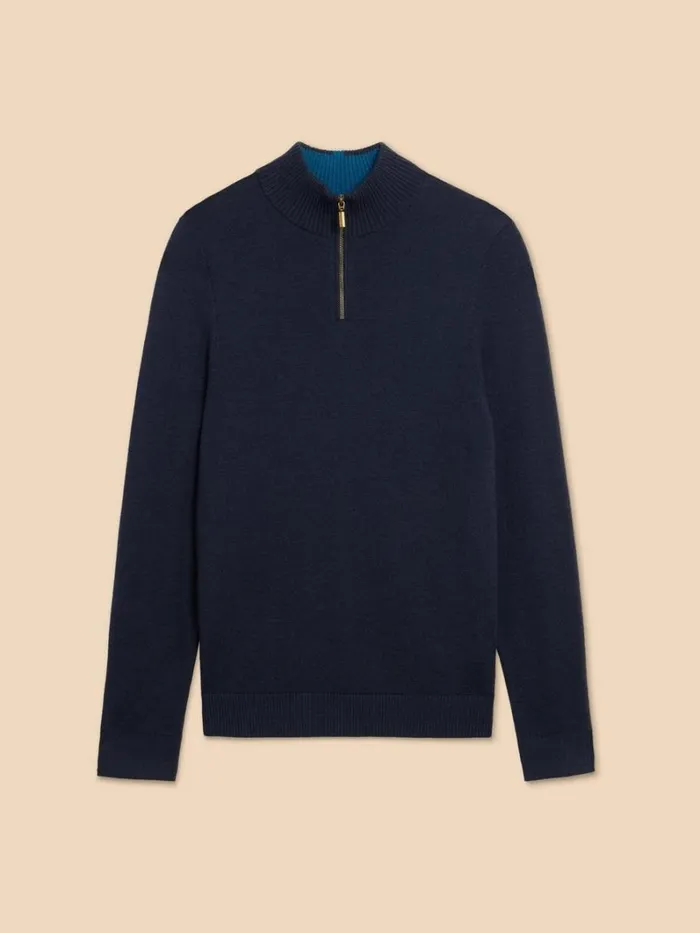 White Stuff KNITWEAR Newport Merino Jumper Dark Navy 8211 Men White Stuff KNITWEAR Newport Merino Jumper Dark Navy 8211 Men