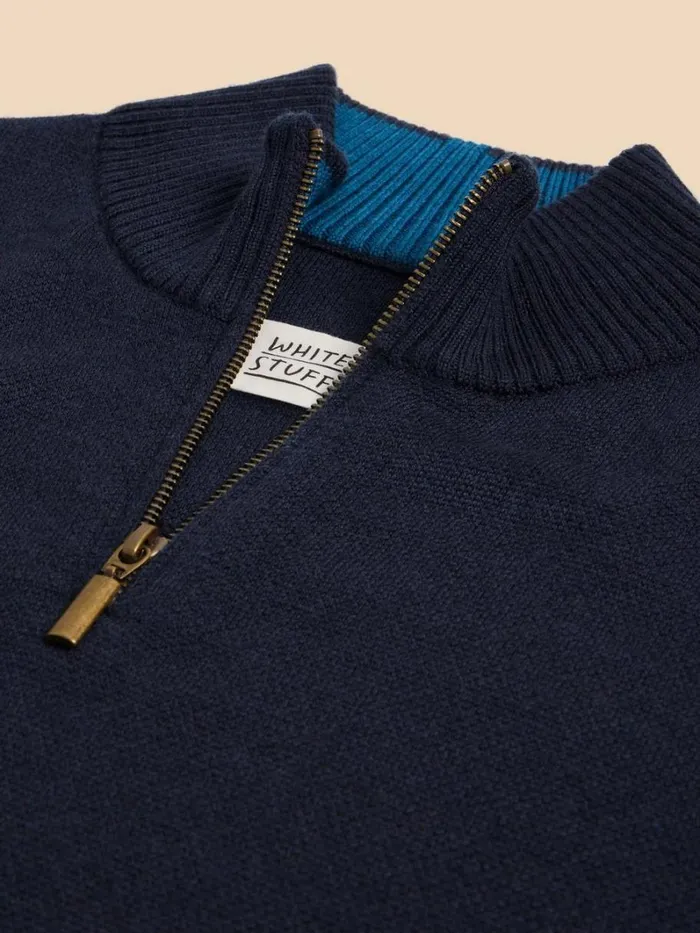 White Stuff KNITWEAR Newport Merino Jumper Dark Navy 8211 Men White Stuff KNITWEAR Newport Merino Jumper Dark Navy 8211 Men