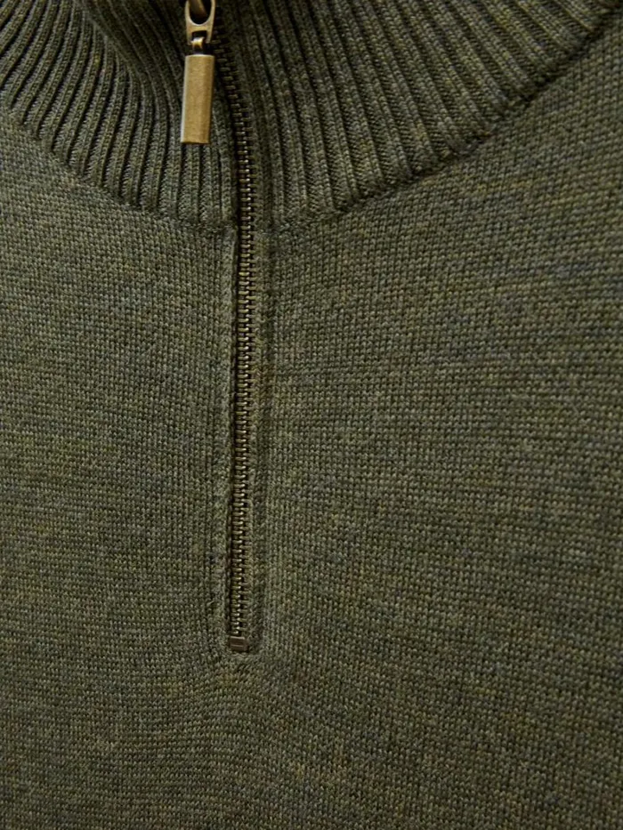 White Stuff KNITWEAR Newport Merino Jumper Khaki Green 8211 Men White Stuff KNITWEAR Newport Merino Jumper Khaki Green 8211 Men