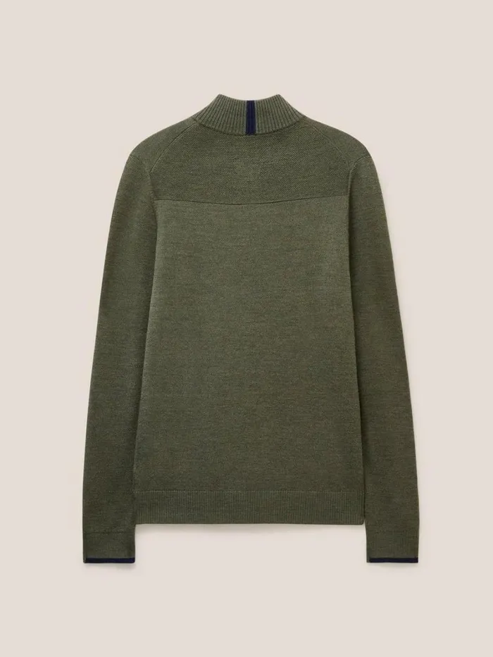 White Stuff KNITWEAR Newport Merino Jumper Khaki Green 8211 Men White Stuff KNITWEAR Newport Merino Jumper Khaki Green 8211 Men