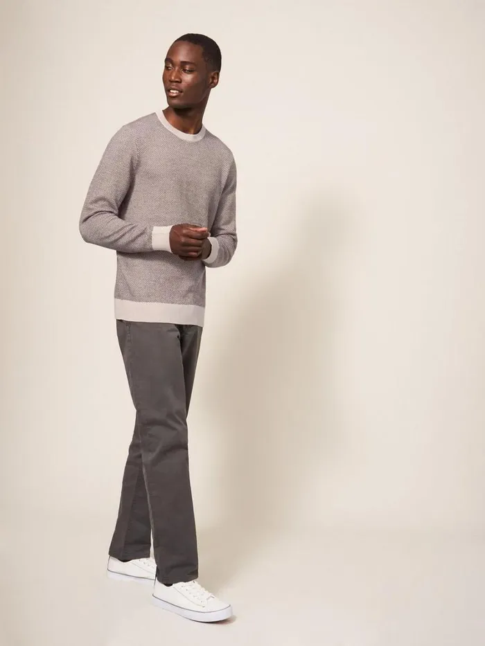 White Stuff KNITWEAR Newport Merino Wool Jumper Dark Natural 8211 Men White Stuff KNITWEAR Newport Merino Wool Jumper Dark Natural 8211 Men
