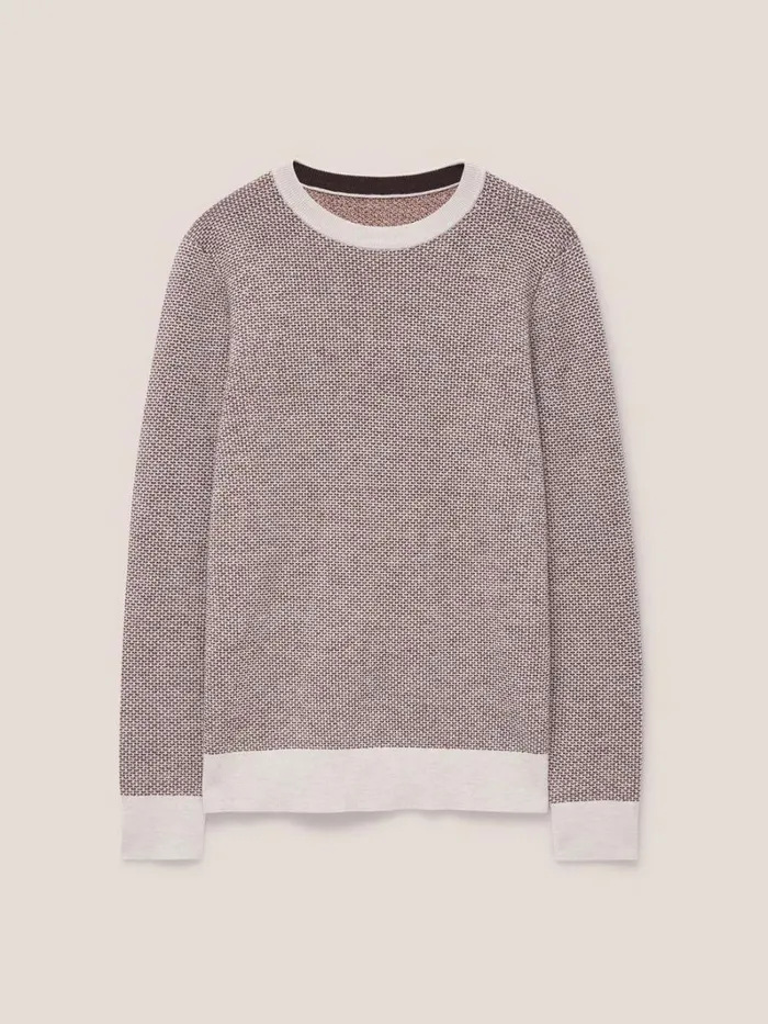White Stuff KNITWEAR Newport Merino Wool Jumper Dark Natural 8211 Men White Stuff KNITWEAR Newport Merino Wool Jumper Dark Natural 8211 Men