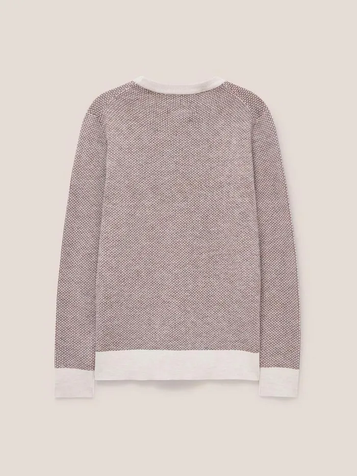 White Stuff KNITWEAR Newport Merino Wool Jumper Dark Natural 8211 Men White Stuff KNITWEAR Newport Merino Wool Jumper Dark Natural 8211 Men