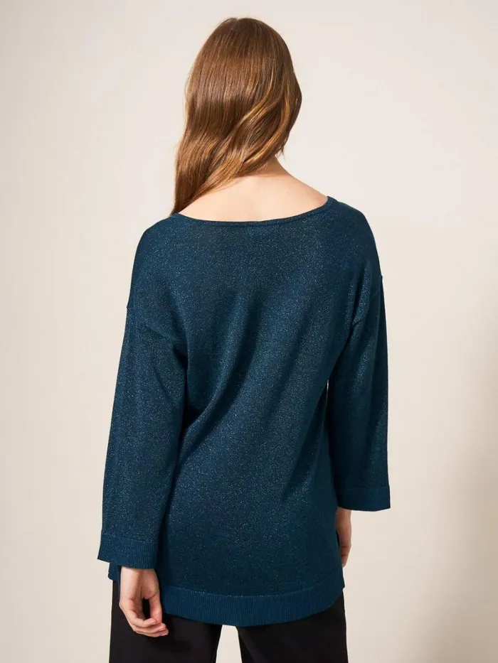 White Stuff KNITWEAR NIGHT SKY V NECK JUMPER Mid Teal 8211 Women White Stuff KNITWEAR NIGHT SKY V NECK JUMPER Mid Teal 8211 Women
