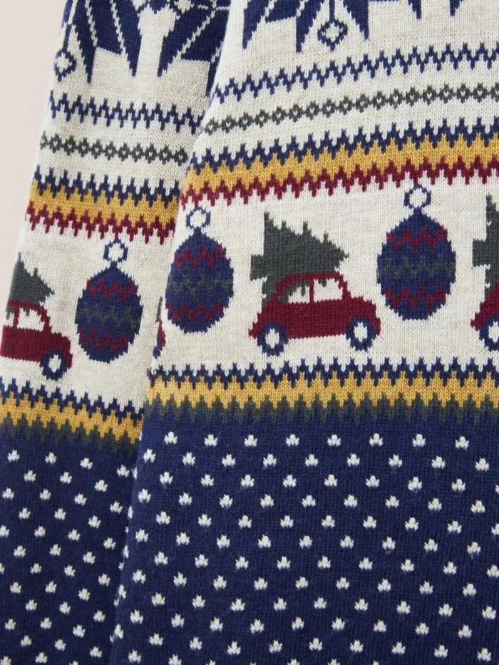 White Stuff KNITWEAR Novelty Fairisle Crew Navy Multi 8211 Men White Stuff KNITWEAR Novelty Fairisle Crew Navy Multi 8211 Men
